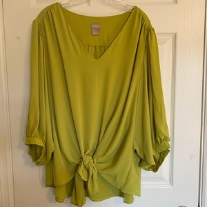 Chico’s Women’s Top with tie front Size 3 (XL 16/18)